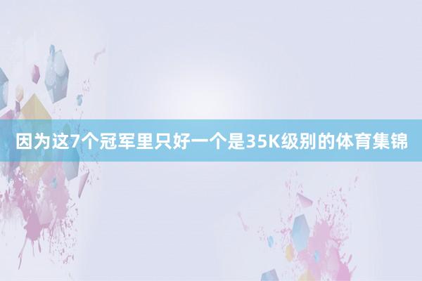 因为这7个冠军里只好一个是35K级别的体育集锦