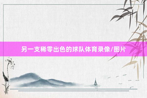 另一支稀零出色的球队体育录像/图片