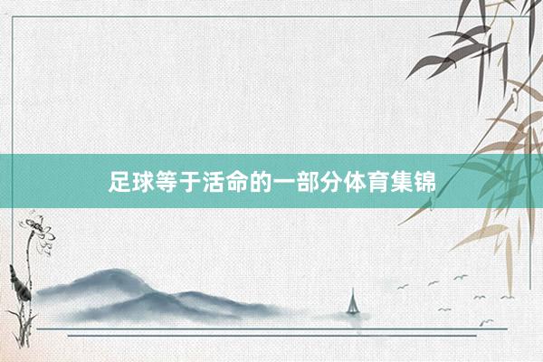 足球等于活命的一部分体育集锦